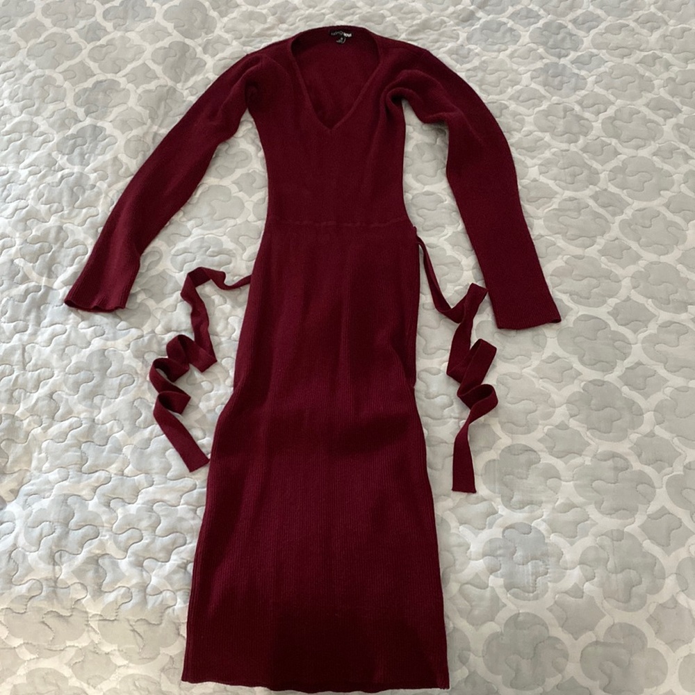 Backless midi dress.